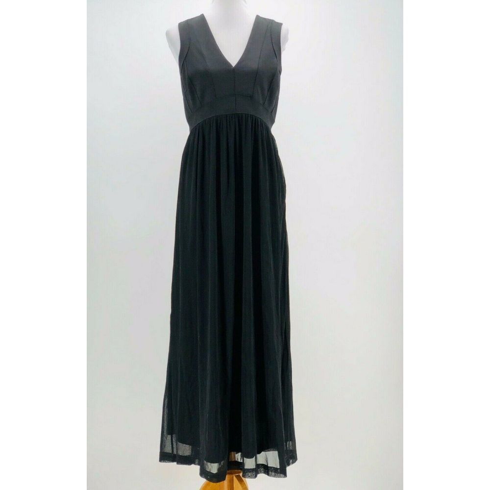 Topshop Maternity Black V-Neck Maxi Dress Size 10